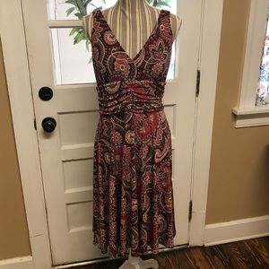 R&K paisley print sundress with gathered waist